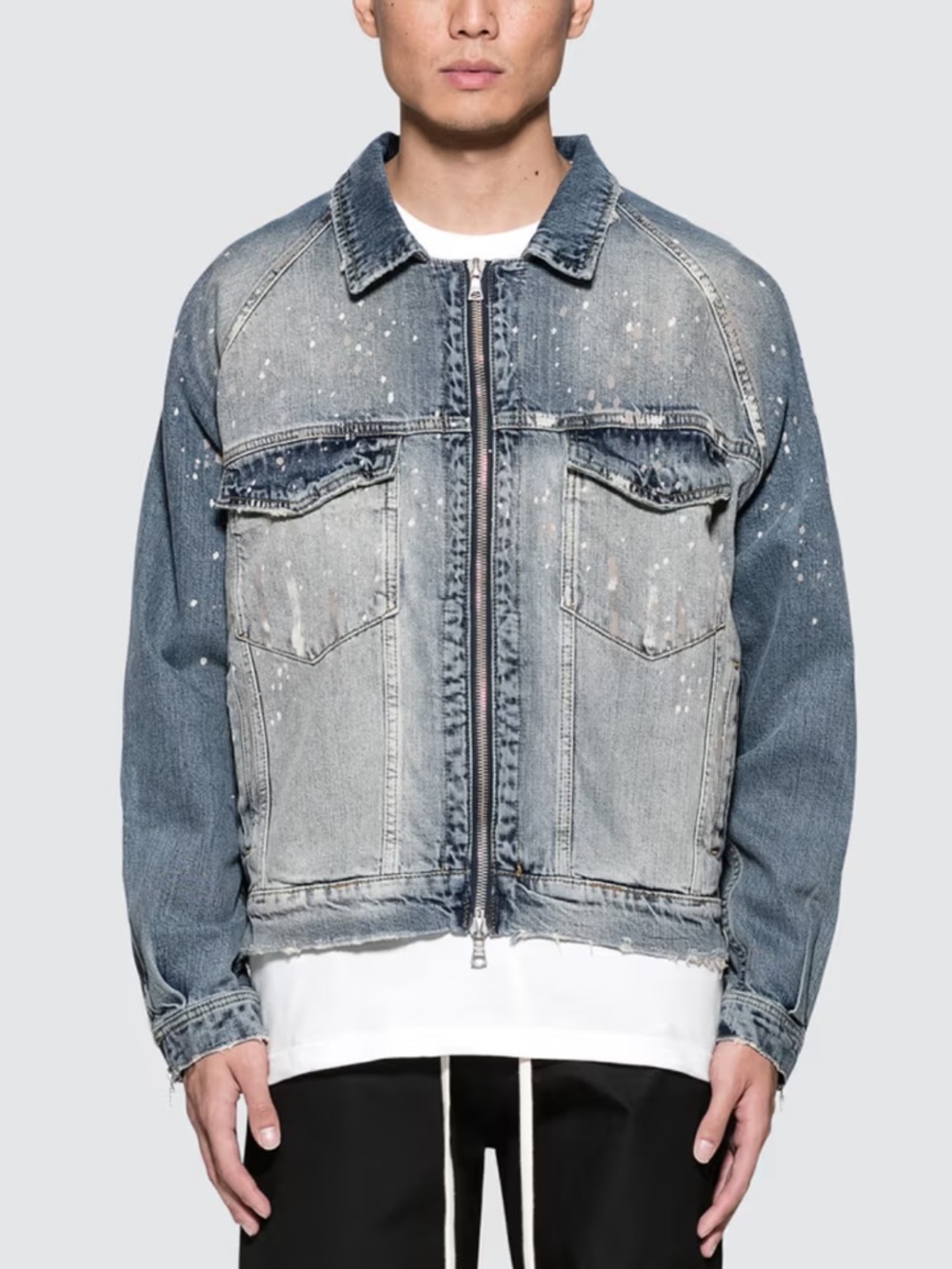 Represent Basic Selvedge Denim Jacket in Light Wash